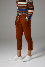 Load image into Gallery viewer, Premium Italian Style Rust Chinos with Tie Belt