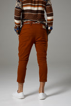 Load image into Gallery viewer, Premium Italian Style Rust Chinos with Tie Belt