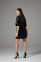 Load image into Gallery viewer, Black Sequin Oversized T-Shirt
