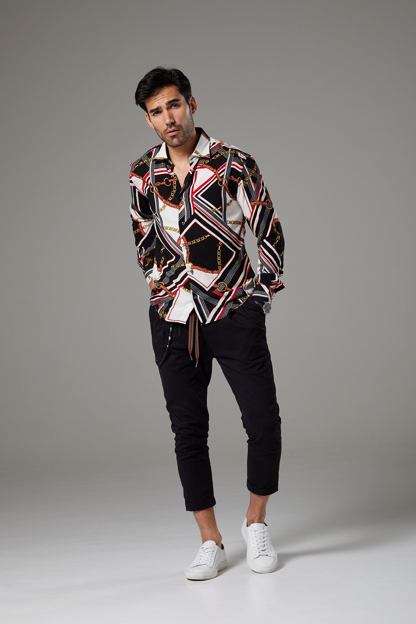 Premium Fantasy Shirt Black/White/Red