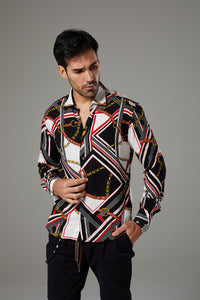 Premium Fantasy Shirt Black/White/Red