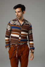 Load image into Gallery viewer, Fantasy Shirt Brown/Orange

