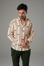Load image into Gallery viewer, Premium Beige Shirt with Stripes
