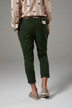 Load image into Gallery viewer, Premium Italian Style Dark Green Chinos with Tie Belt
