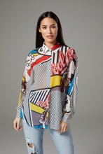 Load image into Gallery viewer, Oversized Fantasy Graphic Pattern Shirt
