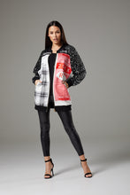 Load image into Gallery viewer, Oversized Sequin Sleeve Graphic Fashion Jacket

