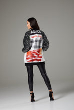 Load image into Gallery viewer, Oversized Sequin Sleeve Graphic Fashion Jacket
